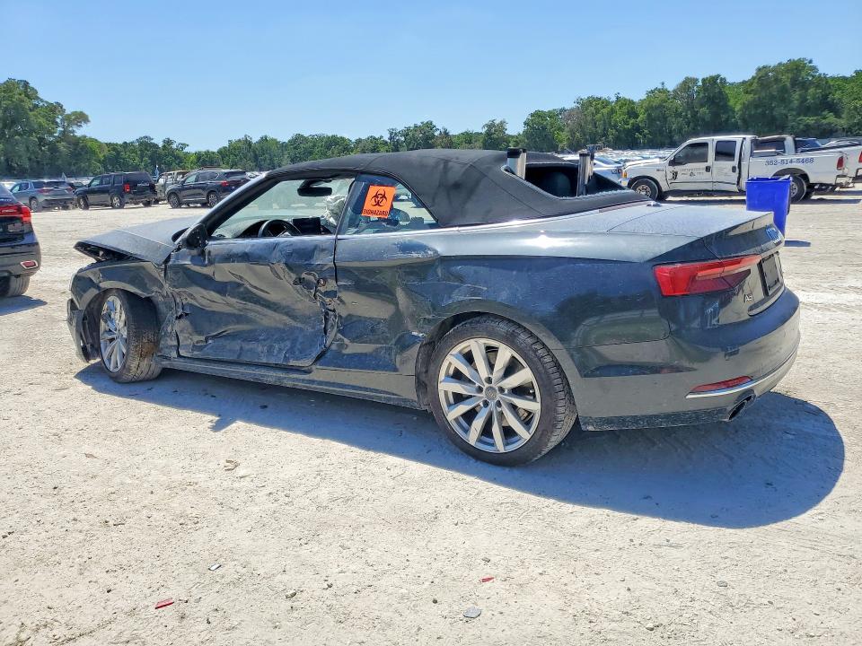 2018 Audi A5 VIN WAUYNGF51JN001286 COPART salvage auction — FRONT END, Fl - Cert Of Title Slvg Rebuildable, sold $1,550 on 2026-07-26 (photo 2)