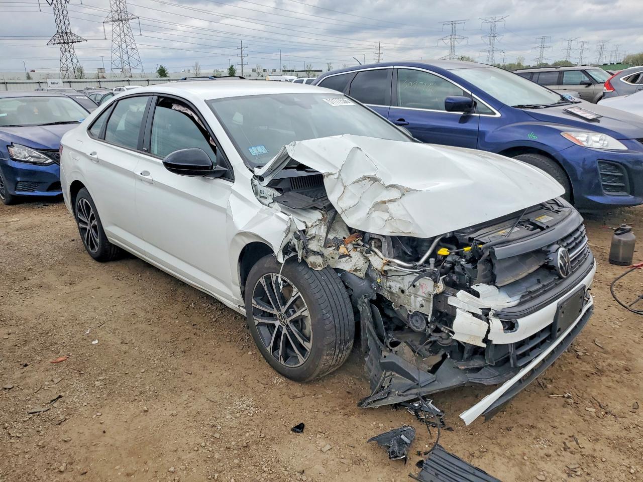 2024 Volkswagen Jetta VIN 3VWBM7BU3RM049934 COPART salvage auction — Front End, MA - CERT OF TITLE-SALVAGE, sold $2,400 on 2026-07-09 (photo 4)