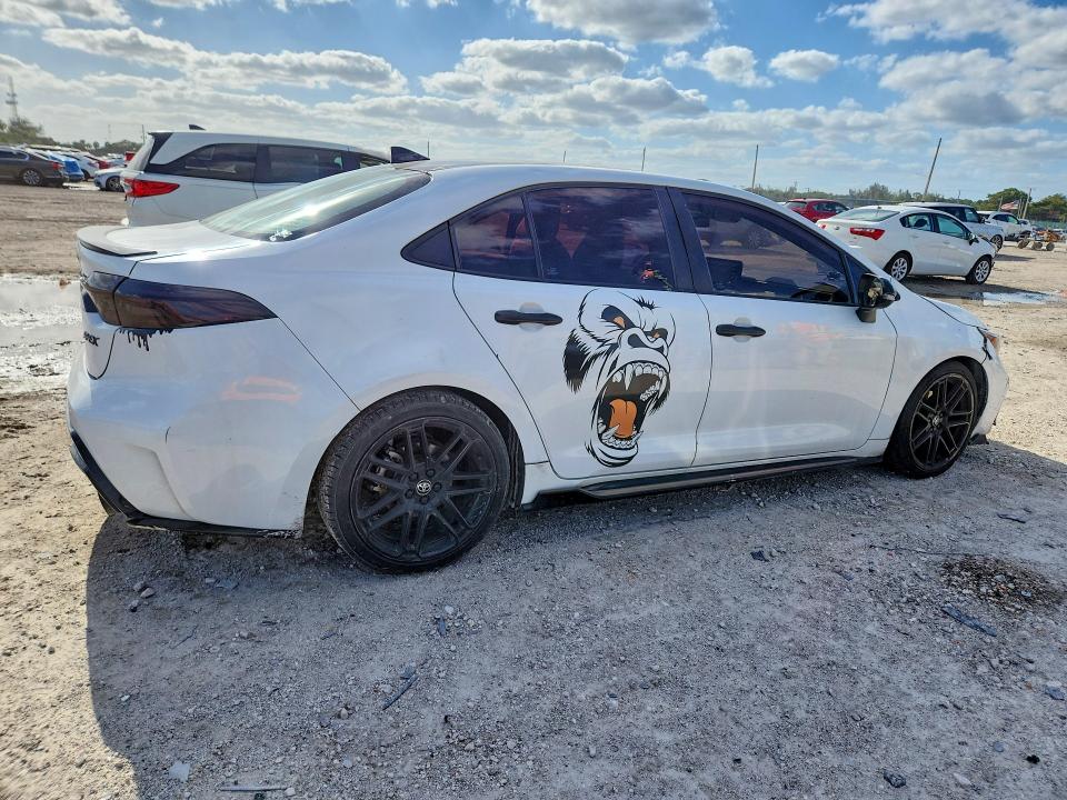 2022 Toyota Corolla VIN 5YFS4MCE9NP112675 COPART salvage auction — FRONT END, Fl - Certificate Of Destruction, sold $3,950 on 2026-07-14 (photo 3)