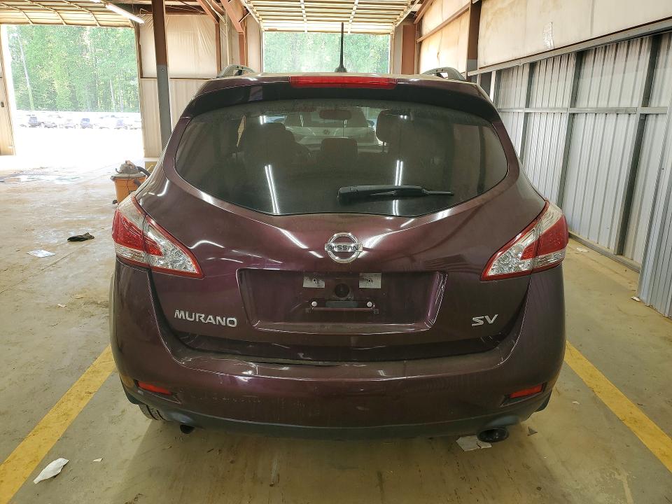 2014 Nissan Murano VIN JN8AZ1MU3EW412810 COPART salvage auction — FRONT END, Nc - Salvage Certificate Of Title, sold $375 on 2026-07-08 (photo 6)