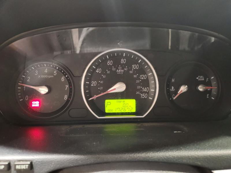 2007 Hyundai Sonata VIN 5NPET46C57H260087 COPART salvage auction — FRONT END, Pa - Certificate Of Salvage, sold $400 on 2026-07-02 (photo 9)