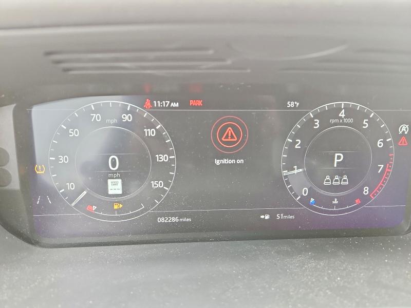 2019 Land rover RANGE ROVER VIN SALWV2SV1KA841668 COPART salvage auction — FRONT END, Id - Salvage Certificate Of Title, sold $12,800 on 2026-07-27 (photo 9)