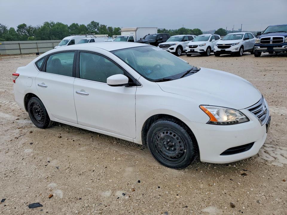 2013 Nissan Sentra VIN 3N1AB7AP6DL693154 COPART salvage auction — SIDE, Tx - Salvage Vehicle Title, sold $1,400 on 2026-07-09 (photo 4)