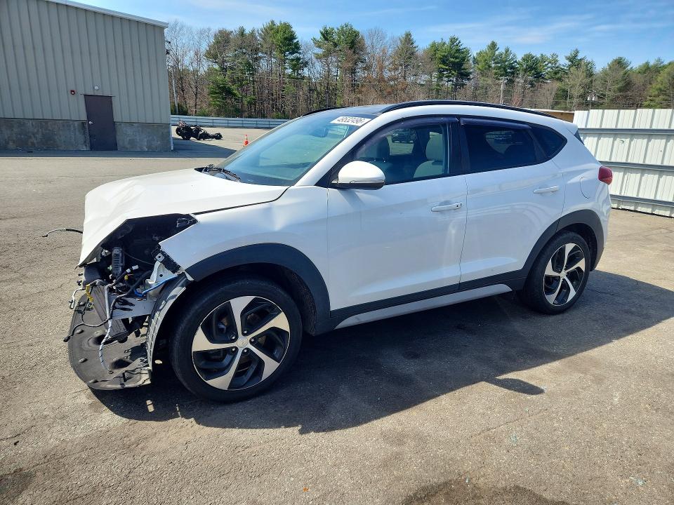 2018 Hyundai Tucson VIN KM8J3CA27JU755665 COPART salvage auction — FRONT END, RI - SALVAGE CERTIFICATE OF TITLE, sold $3,750 on 2026-07-07 (photo 1)