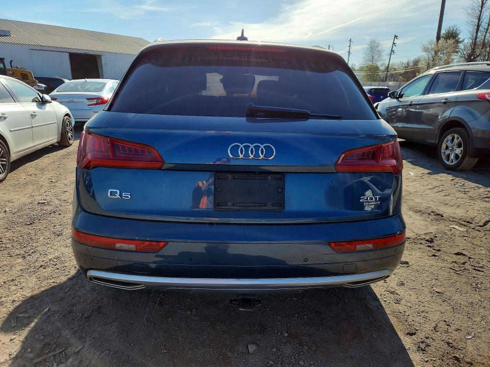 2018 Audi Q5 VIN WA1BNAFY5J2066296 COPART salvage auction — ENGINE BURN, Pa - Cert Of Title, sold $2,750 on 2026-07-22 (photo 6)