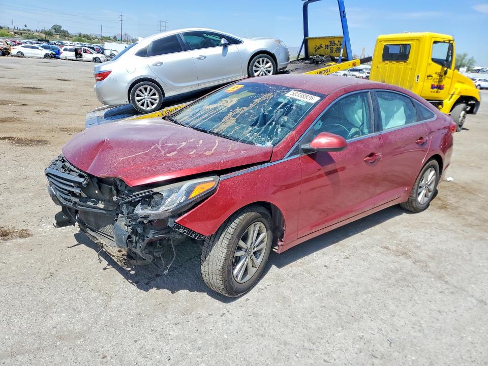 2015 Hyundai Sonata VIN 5NPE24AF0FH187696 COPART salvage auction — FRONT END, Az - Cert Of Title - Salvage, sold $575 on 2026-07-10 (photo 1)