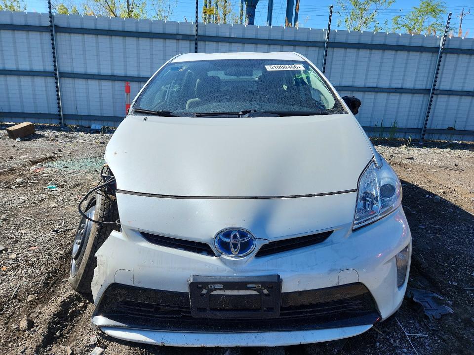 2014 Toyota Prius VIN JTDKN3DU4E1834122 COPART salvage auction — FRONT END, Il - Salvage Certificate, sold $900 on 2026-07-29 (photo 5)