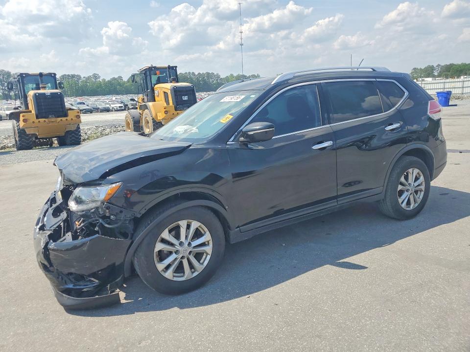 2015 Nissan Rogue VIN KNMAT2MV2FP536431 COPART salvage auction — FRONT END, Nc - Salvage Certificate Of Title, sold $575 on 2026-07-16 (photo 1)