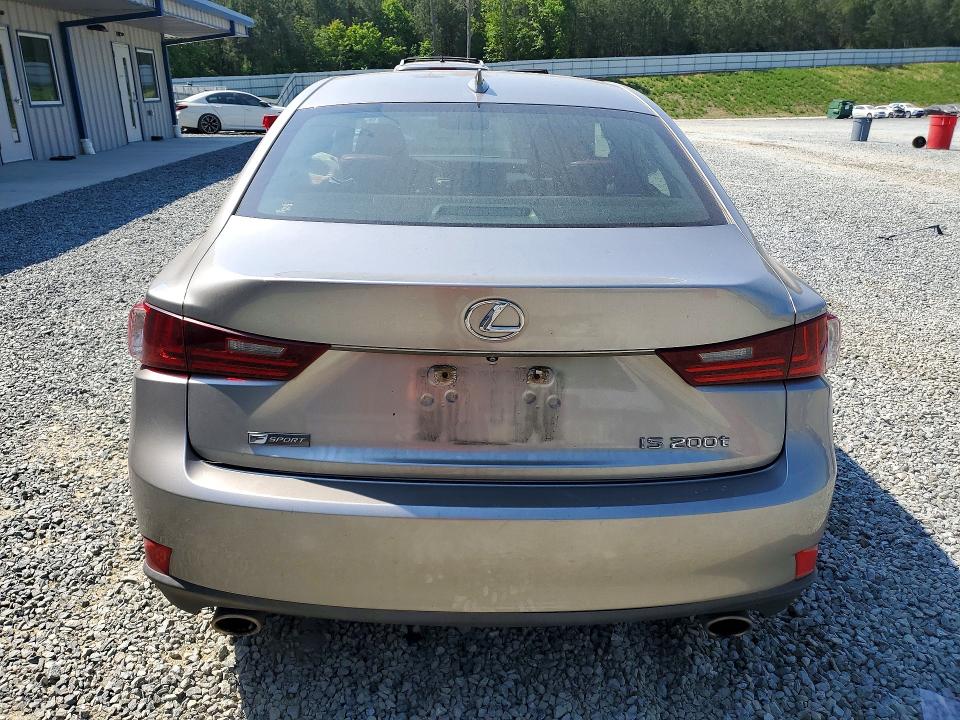 2016 Lexus Is VIN JTHBA1D2XG5036958 COPART salvage auction — FRONT END, Nc - Salvage Certificate Of Title, sold $1,350 on 2026-07-30 (photo 6)