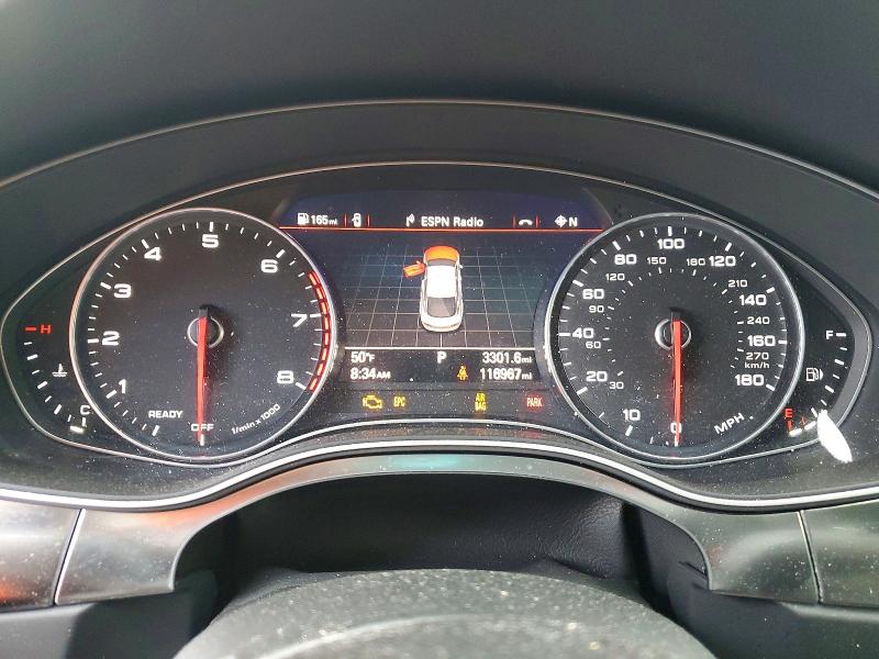 2018 Audi A7 VIN WAUW3AFC0JN091037 COPART salvage auction — FRONT END, Md - Cert Of Salvage > 75% Damage, sold $125 on 2026-07-02 (photo 9)