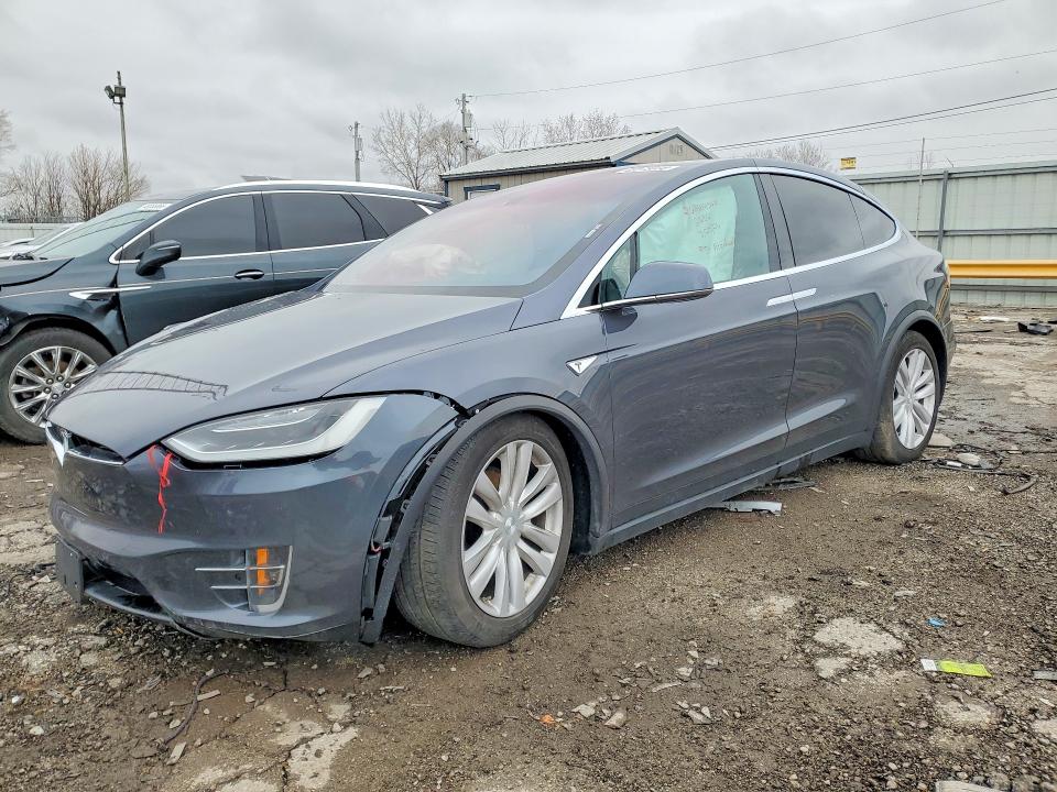 2016 Tesla Model x VIN 5YJXCAE21GF004415 COPART salvage auction — FRONT END, IN - CERT OF TITLE-SALVAGE TITLE, sold $3,450 on 2026-07-27 (photo 1)