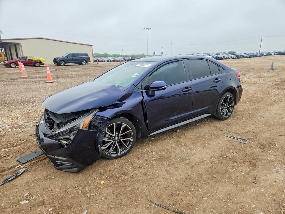 2020 Toyota Corolla VIN JTDS4RCE0LJ009742 COPART salvage auction — FRONT END, Tx - Salvage Vehicle Title, sold $2,800 on 2026-07-08 (photo 1)