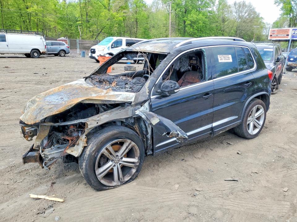 2016 Volkswagen Tiguan VIN WVGBV7AX9GW016313 COPART salvage auction — BURN, Md - Cert Of Salvage > 75% Damage, sold $100 on 2026-08-05 (photo 1)