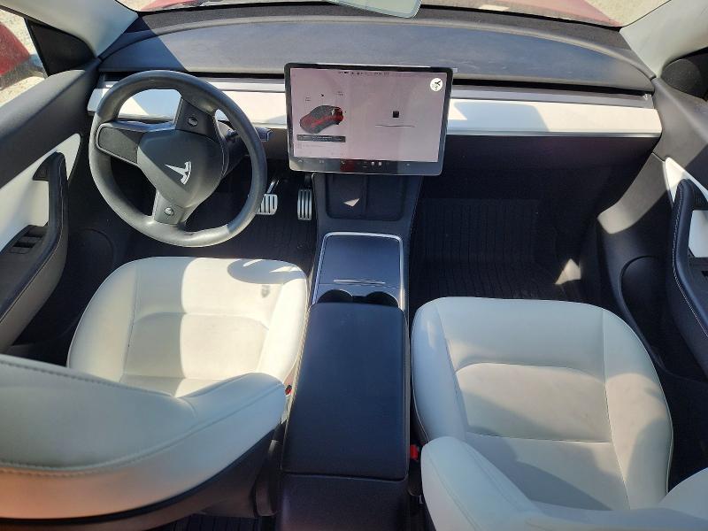2021 Tesla Model y VIN 5YJYGDEF5MF305696 COPART salvage auction — FRONT END, Ga - Cert Of Title-Salvage, sold $8,400 on 2026-07-09 (photo 8)