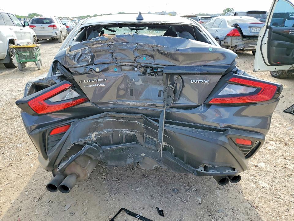 2022 Subaru Wrx VIN JF1VBAF66N9009246 COPART salvage auction — ALL OVER, Tx - Salvage Vehicle Title, sold $175 on 2026-07-16 (photo 6)