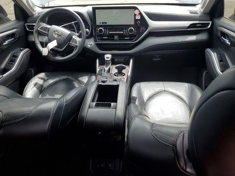 2023 Toyota Highlander VIN 5TDKDRBH5PS015184 COPART salvage auction — FRONT END, Ca - Salvage Certificate, sold $16,500 on 2026-07-10 (photo 8)