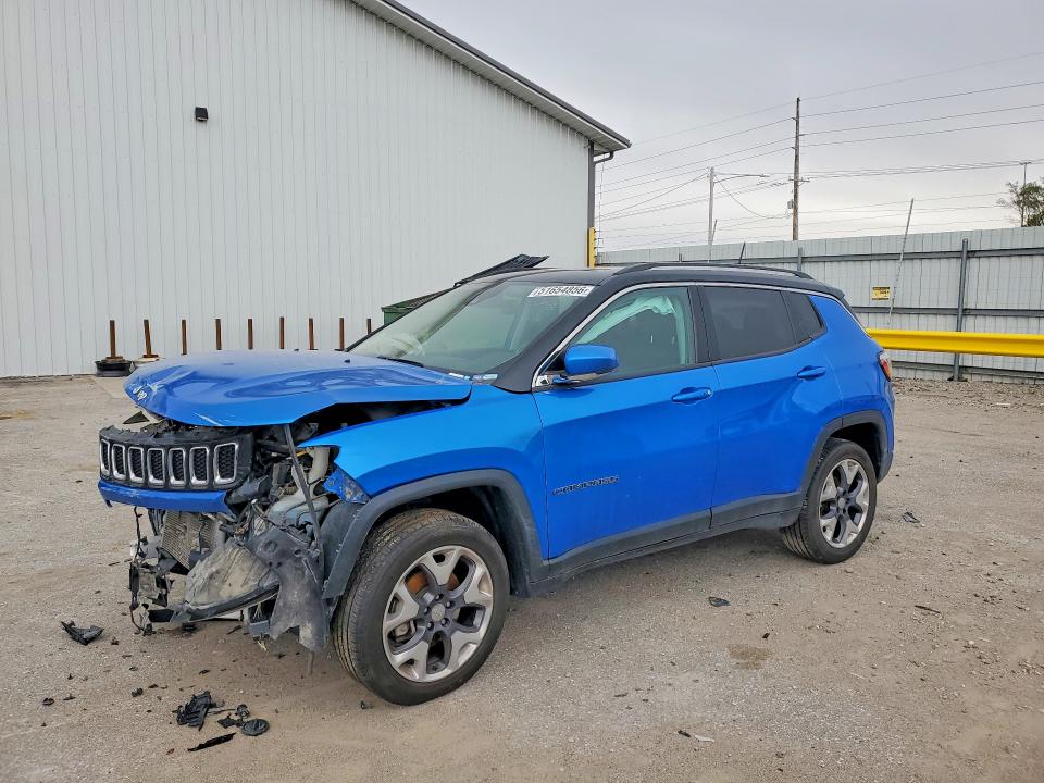 2021 Jeep VIN 3C4NJDCB9MT508970 COPART salvage auction — FRONT END, Ia - Cert Of Title-Salvage Title, sold $1,850 on 2026-07-03 (photo 1)