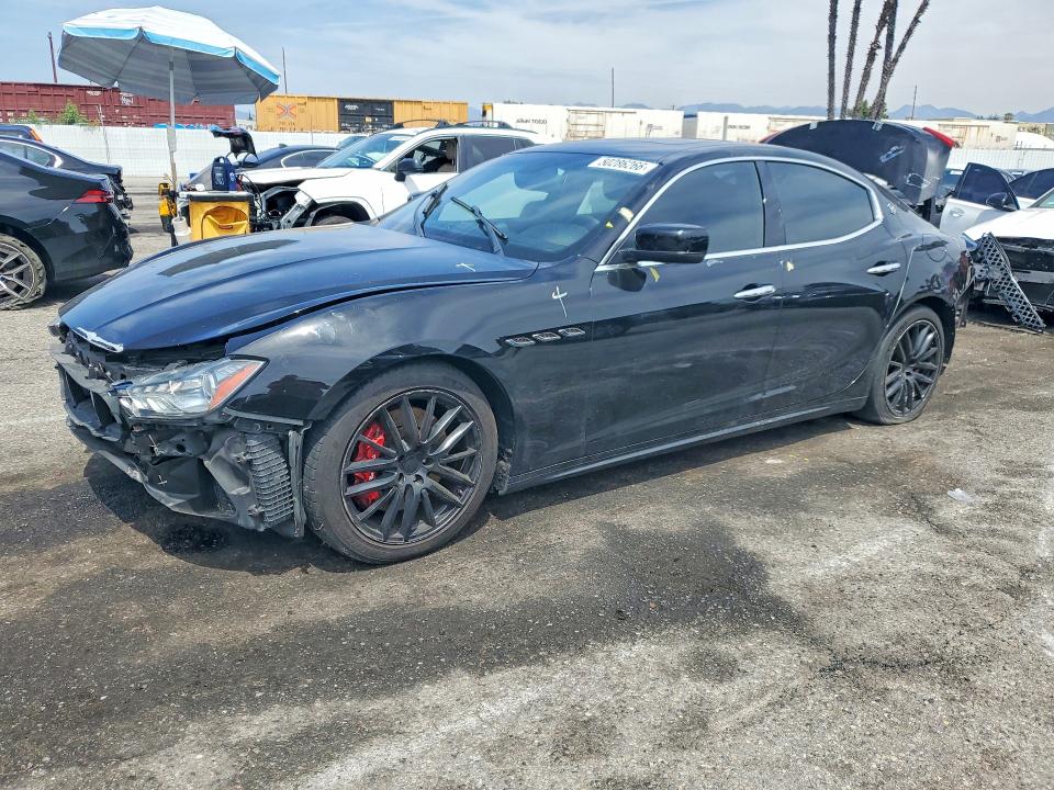 2015 Maserati Ghibli VIN ZAM57RTA7F1138224 COPART salvage auction — FRONT END, Ca - Salvage Certificate, sold $1,300 on 2026-07-07 (photo 1)