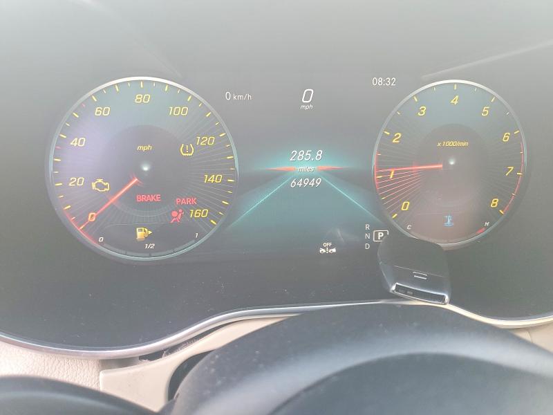 2019 Mercedes-benz C class VIN 55SWF8EB0KU316423 COPART salvage auction — FRONT END, Ca - Salvage Certificate, sold $12,000 on 2026-07-29 (photo 8)