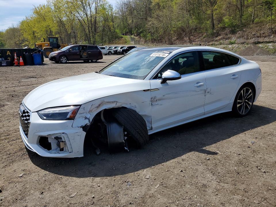 2025 Audi Rs5 VIN WAUC4CF51SA011444 COPART salvage auction — FRONT END, NY, sold $17,000 on 2026-07-14 (photo 1)