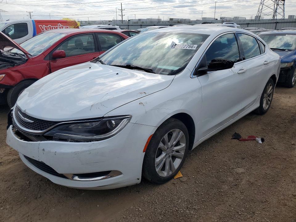 2016 Chrysler 200 VIN 1C3CCCAB7GN169729 COPART salvage auction — FRONT END, Il - Salvage Certificate, sold $400 on 2026-07-09 (photo 1)