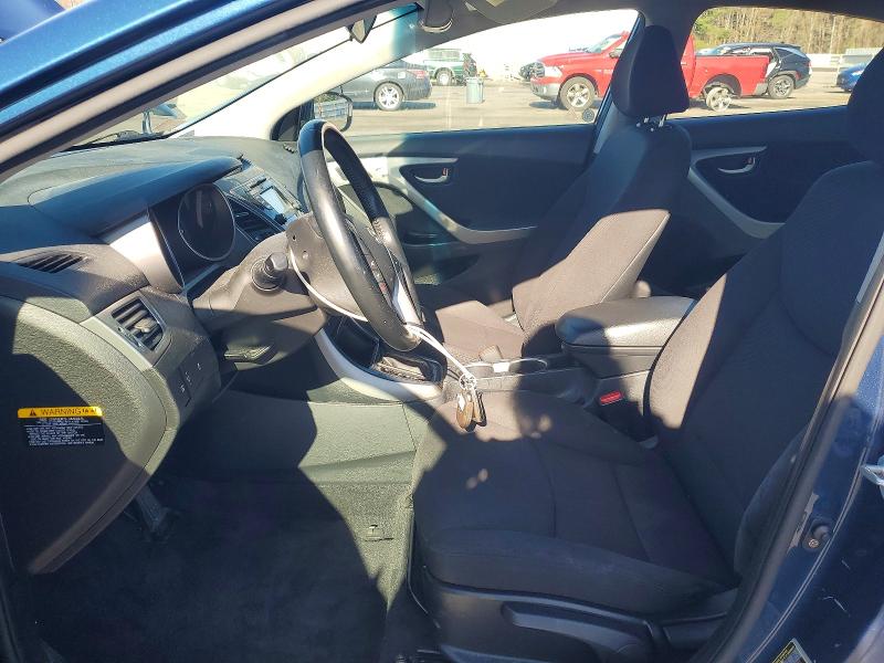 2016 Hyundai Elantra VIN KMHDH4AE0GU629123 COPART salvage auction — FRONT END, Ri - Salvage Certificate Of Title, sold $1,650 on 2026-07-07 (photo 7)