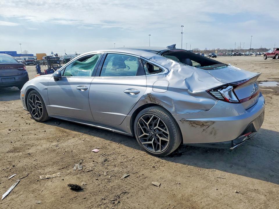 2023 Hyundai Sonata VIN KMHL14JC3PA329124 COPART salvage auction — REAR END, Mi - Certificate Of Title, sold $7,100 on 2026-07-17 (photo 2)