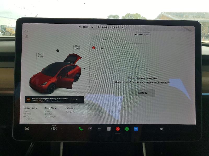 2020 Tesla VIN 5YJYGDEE4LF029470 COPART salvage auction — REAR END, Ca - Salvage Certificate, sold $6,800 on 2026-07-02 (photo 9)
