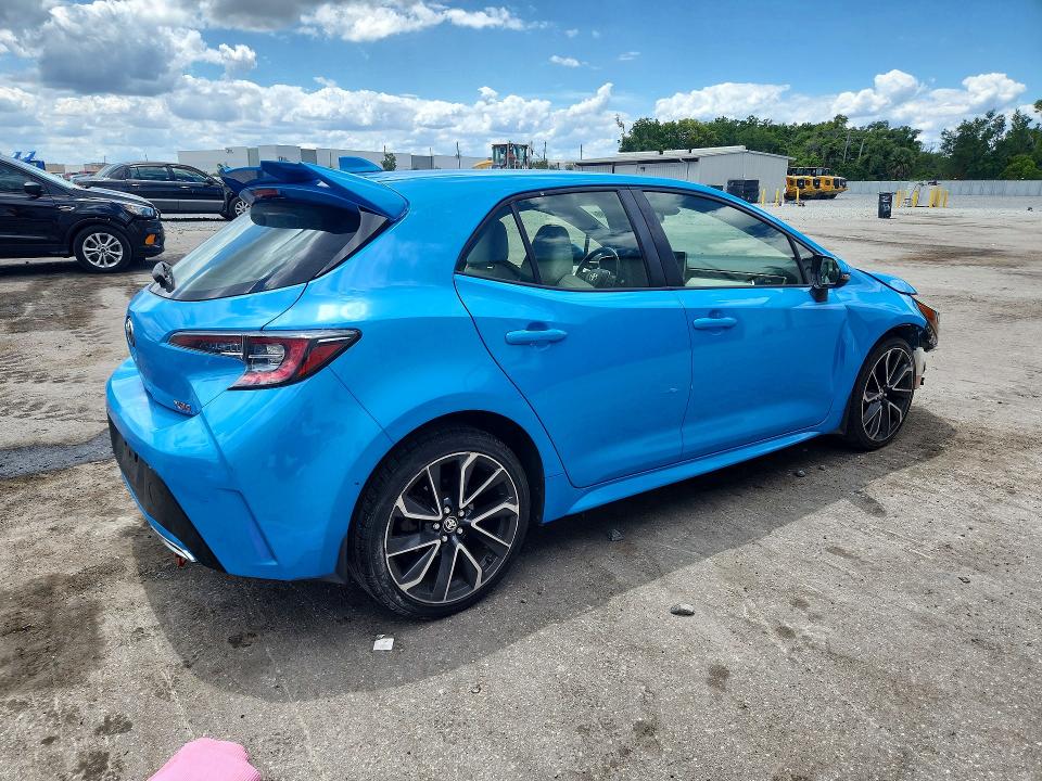 2019 Toyota Corolla VIN JTNK4RBE1K3029756 COPART salvage auction — FRONT END, Fl - Cert Of Title Slvg Rebuildable, sold $4,250 on 2026-07-13 (photo 3)