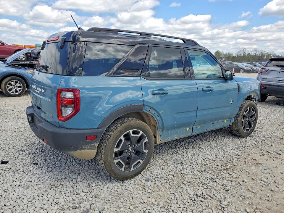 2021 Ford Bronco VIN 3FMCR9C6XMRA35489 COPART salvage auction — FRONT END, Oh - Cert Of Title-Salvage, sold $3,400 on 2026-07-02 (photo 3)