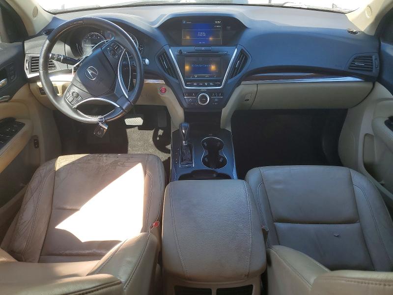 2014 Acura Mdx VIN 5FRYD4H47EB042873 COPART salvage auction — FRONT END, Ok - Certificate Of Title, sold $3,150 on 2026-07-24 (photo 8)