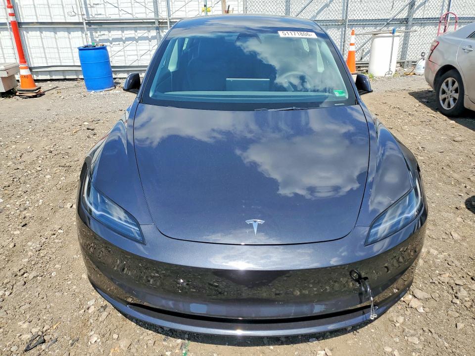 2024 Tesla Model 3 VIN 5YJ3E1EA4RF826841 COPART salvage auction — FRONT END, Md - Cert Of Salvage < 75% Damage, sold $13,500 on 2026-07-06 (photo 5)