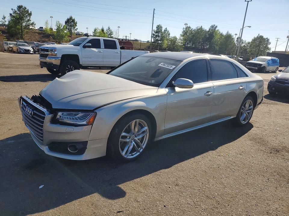2017 Audi A8 VIN WAU44AFD3HN018719 COPART salvage auction — FRONT END, Sc - Cert Of Title-Salvage, sold $600 on 2026-07-24 (photo 1)