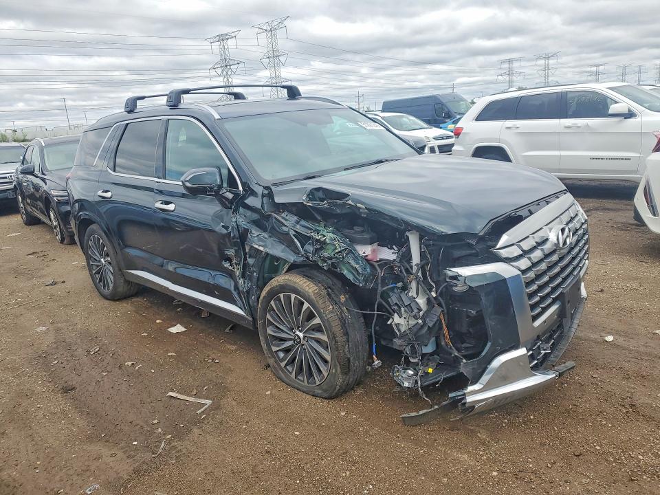 2023 Hyundai Palisade VIN KM8R7DGE0PU634600 COPART salvage auction — FRONT END, Il - Salvage Certificate, sold $9,200 on 2026-07-07 (photo 4)