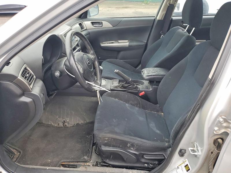 2008 Subaru Impreza VIN JF1GH61688H834792 COPART salvage auction — SIDE, Co - Bill Of Sale-Parts Only, sold $325 on 2026-07-09 (photo 7)