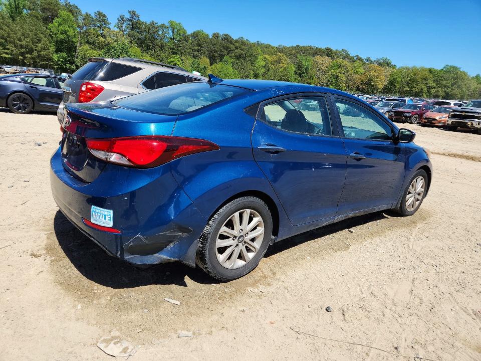 2015 Hyundai Elantra VIN KMHDH4AE6FU381961 COPART salvage auction — SIDE, De - Salvage Certificate, sold $1,050 on 2026-07-07 (photo 3)