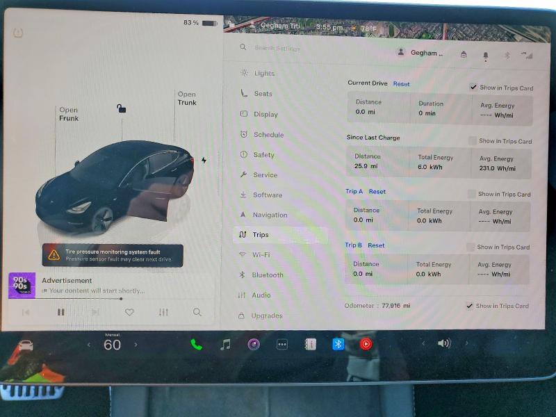 2023 Tesla Model 3 VIN 5YJ3E1EA8PF562228 COPART salvage auction — REAR END, Ca - Salvage Certificate, sold $6,000 on 2026-07-06 (photo 9)