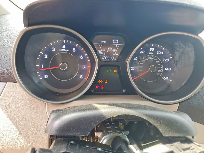 2014 Hyundai Elantra VIN 5NPDH4AE2EH532310 COPART salvage auction — FRONT END, Nc - Salvage Certificate Of Title, sold $1,650 on 2026-07-02 (photo 9)