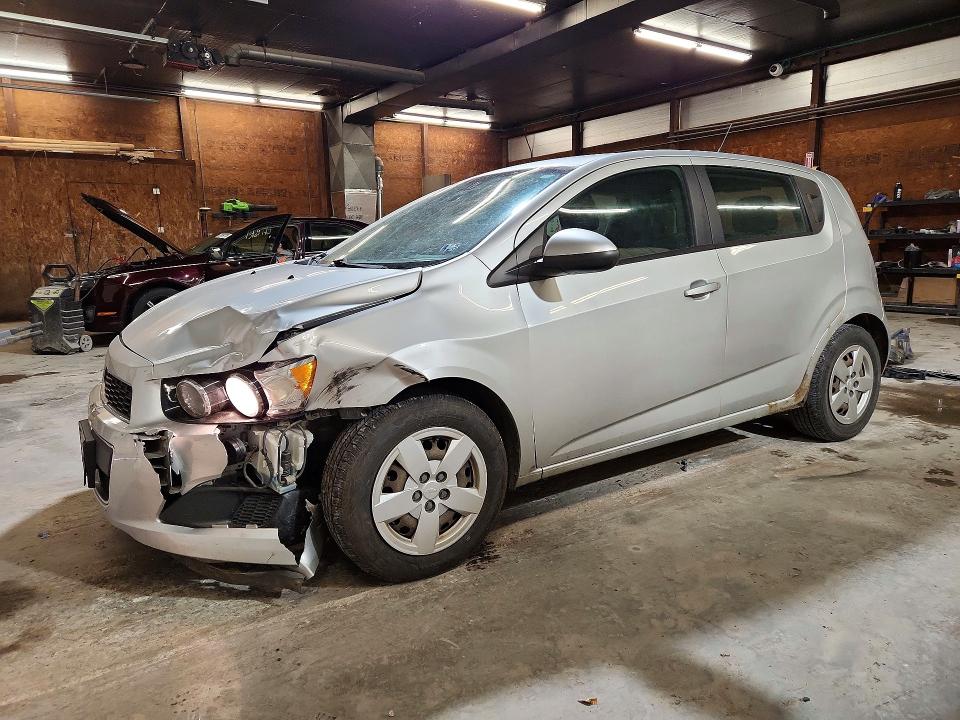 2013 Chevrolet SONIC VIN 1G1JA6SG4D4106585 COPART salvage auction — FRONT END, Pa - Certificate Of Salvage, sold $250 on 2026-07-02 (photo 1)