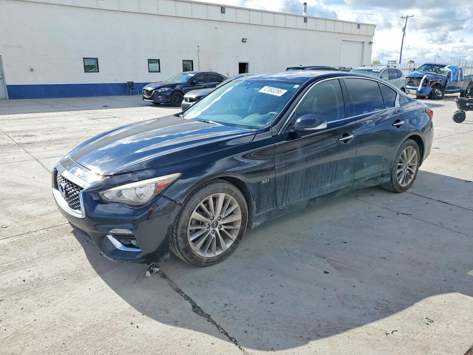 2018 Infiniti Q50 VIN JN1EV7AR4JM442144 COPART salvage auction — UNDERCARRIAGE, Ut - Salvage Certificate, sold $525 on 2026-08-03 (photo 1)