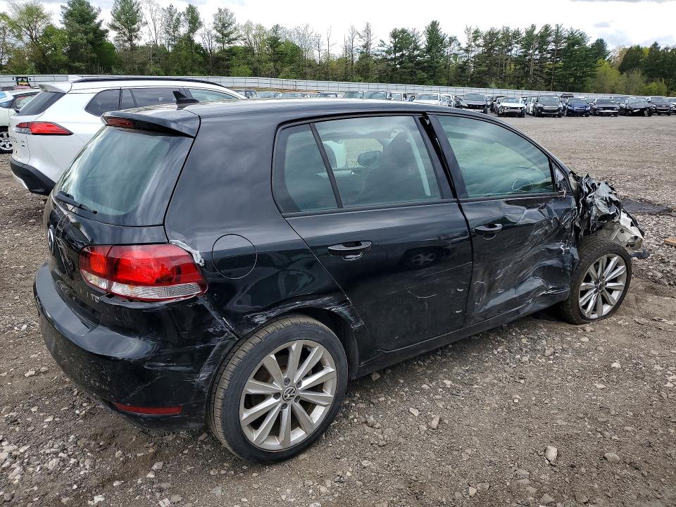 2013 Volkswagen Golf VIN WVWNM7AJ5DW000671 COPART salvage auction — FRONT END, Md - Cert Of Salvage > 75% Damage, sold $450 on 2026-07-06 (photo 3)