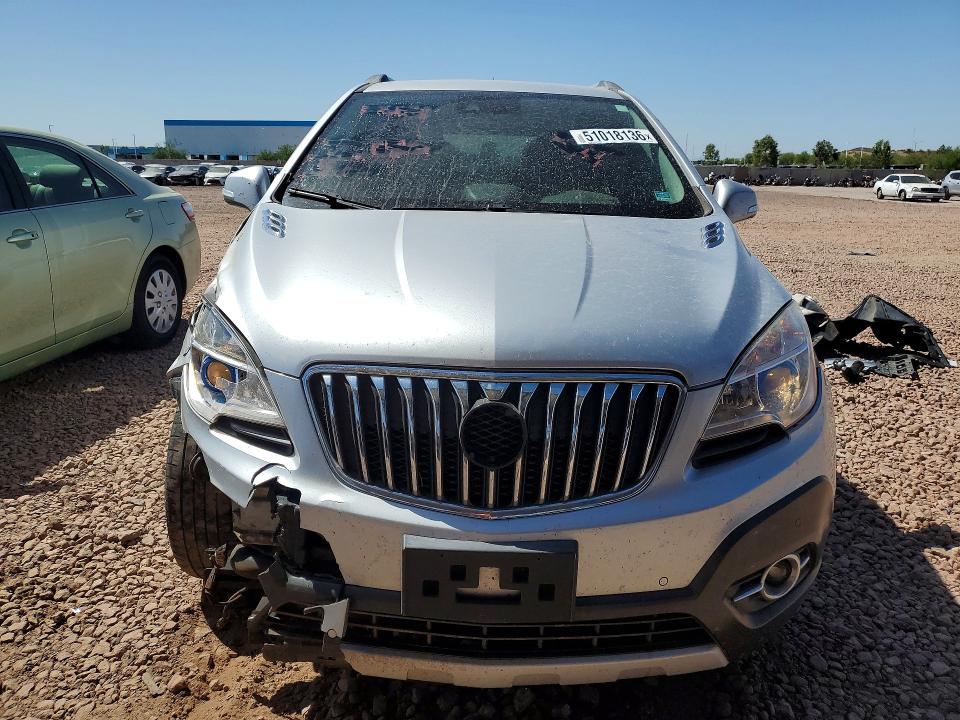 2015 Buick Encore VIN KL4CJDSB8FB231736 COPART salvage auction — FRONT END, Wv - Salvage Certificate, sold $950 on 2026-07-09 (photo 5)