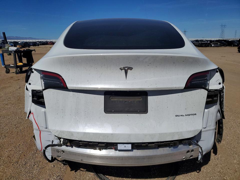 2023 Tesla VIN 7SAYGDEE7PA034748 COPART salvage auction — REAR END, Ca - Salvage Certificate, sold $13,000 on 2026-07-06 (photo 6)