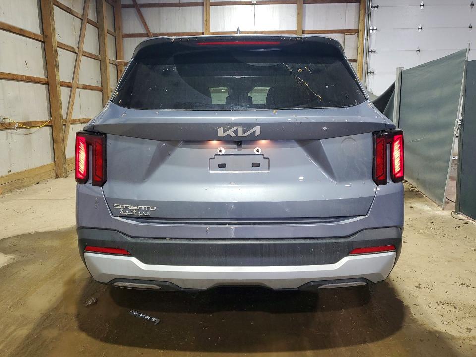 2024 Kia Sorento VIN 5XYRG4JCXRG305645 COPART salvage auction — HAIL, Oh - Cert Of Title-Salvage, sold $11,200 on 2026-07-02 (photo 6)