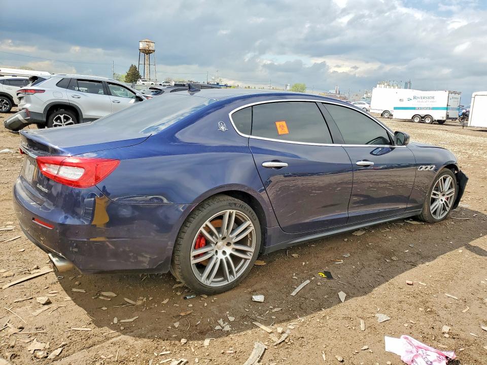 2018 Maserati Quattroporte VIN ZAM56YRA8J1287626 COPART salvage auction — FRONT END, Il - Salvage Certificate, sold $3,750 on 2026-07-08 (photo 3)