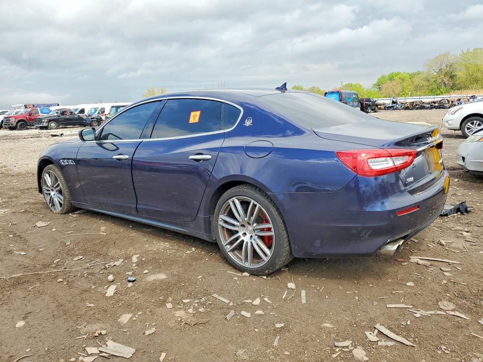 2018 Maserati Quattroporte VIN ZAM56YRA8J1287626 COPART salvage auction — FRONT END, Il - Salvage Certificate, sold $3,750 on 2026-07-08 (photo 2)