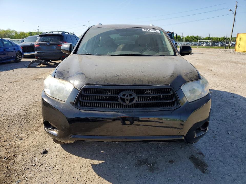 2008 Toyota Highlander VIN JTEEW41AX82008590 COPART salvage auction — REAR END, IN - BILL OF SALE - PARTS ONLY, sold $1,150 on 2026-07-31 (photo 5)