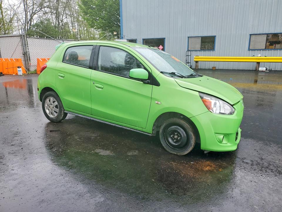 2014 Mitsubishi Mirage VIN ML32A4HJ9EH007082 COPART salvage auction — FRONT END, Or - Lien Papers Salvage, sold $500 on 2026-07-13 (photo 4)