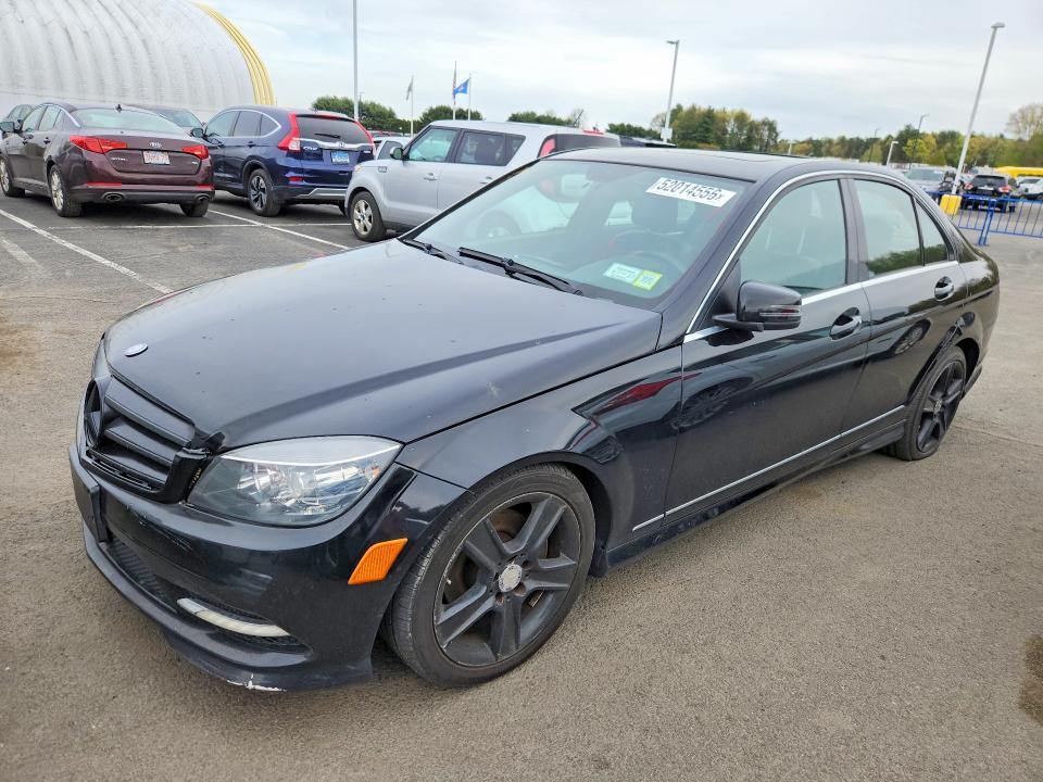 2011 Mercedes-benz C class VIN WDDGF8BB5BR138132 COPART salvage auction — MINOR DENT/SCRATCHES, Ny - Certificate Of Title, sold $1,450 on 2026-07-09 (photo 1)