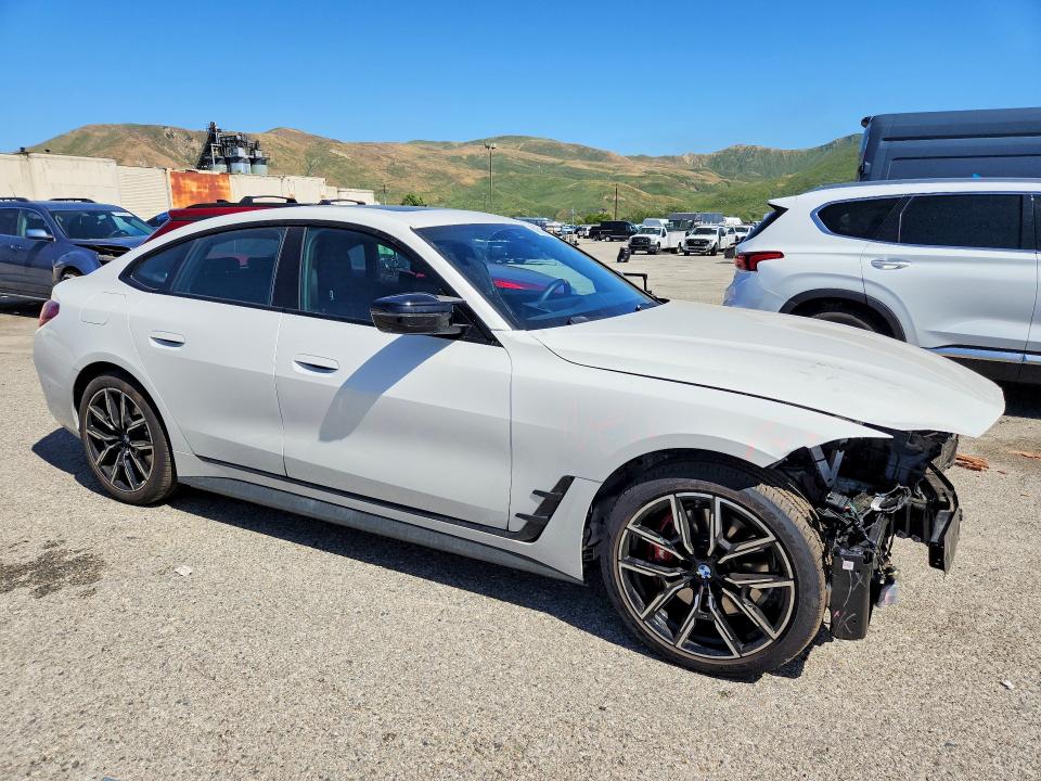 2025 BMW I4 VIN WBY33HD07SFU48327 COPART salvage auction — FRONT END, Ca - Salvage Certificate, sold $21,600 on 2026-07-31 (photo 4)